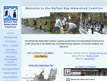 Tablet Screenshot of belfastbaywatershed.org